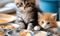 1 到 2 个月小猫的最佳饮食：2个月小猫吃的食物