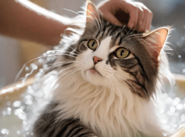 在家给猫咪洗澡的终极指南(一步一步教你轻松帮猫咪洗香香)